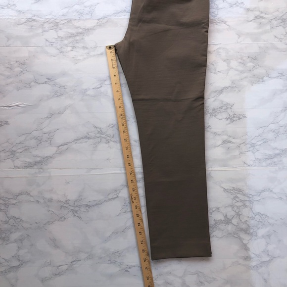 R Label The Reset Side Zip Skinny Pants Olive Green Work Office Pant NEW Large - Picture 11 of 15